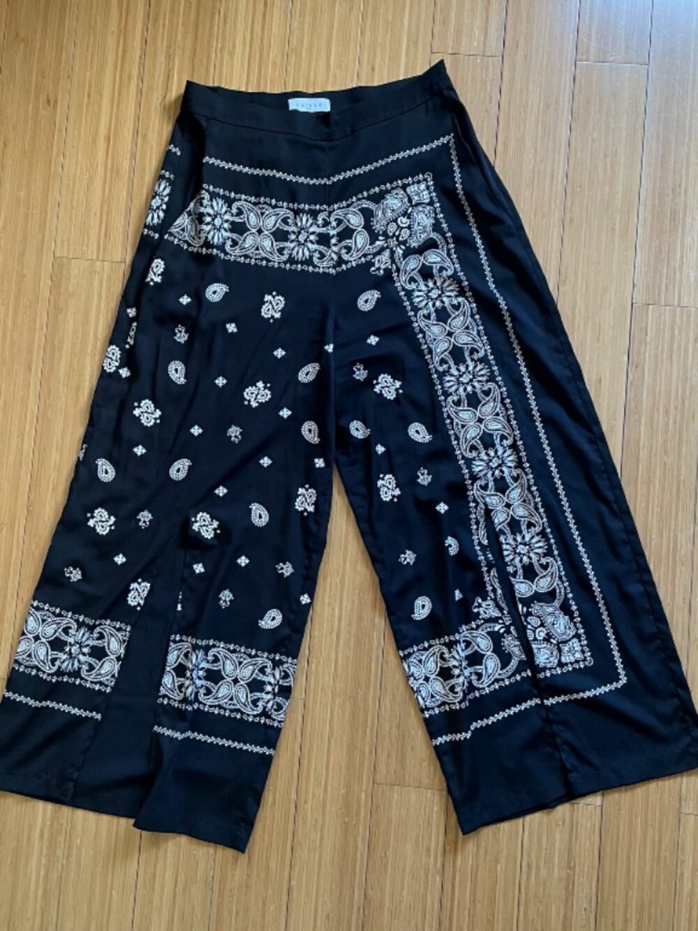 GAELLE PARIS Paisley Bandana Palazzo Wide Pants